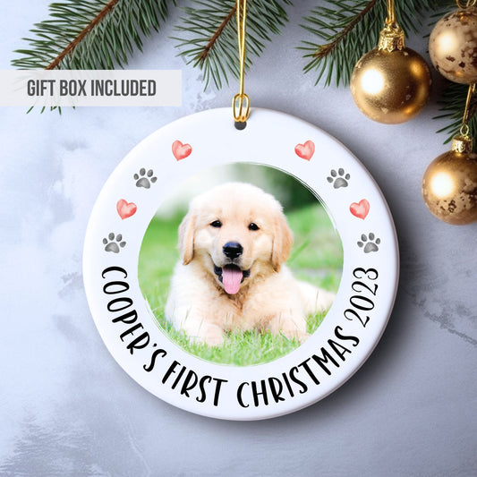 Personalized Pet First Christmas Ornament