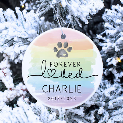 Personalized Pet Memorial Christmas Ornament