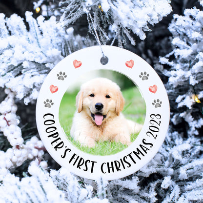 Personalized Pet First Christmas Ornament