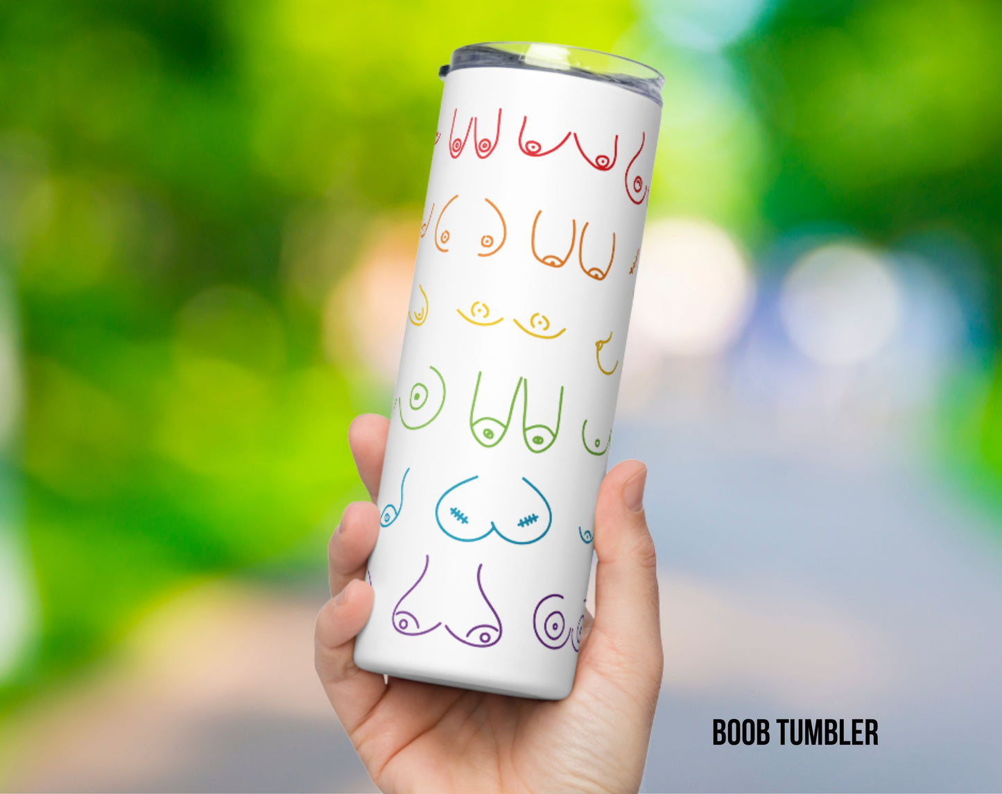 Rainbow Boob or Penis 20oz Stainless Steel Double Wall Insulated Tumbler