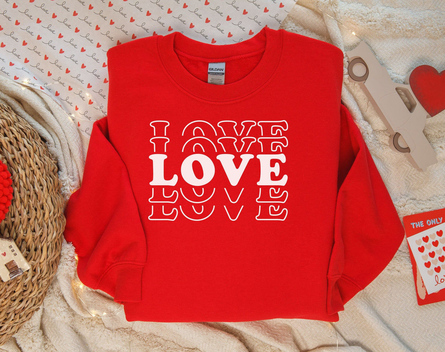 Love Love Love Valentines Day Unisex Sweatshirt