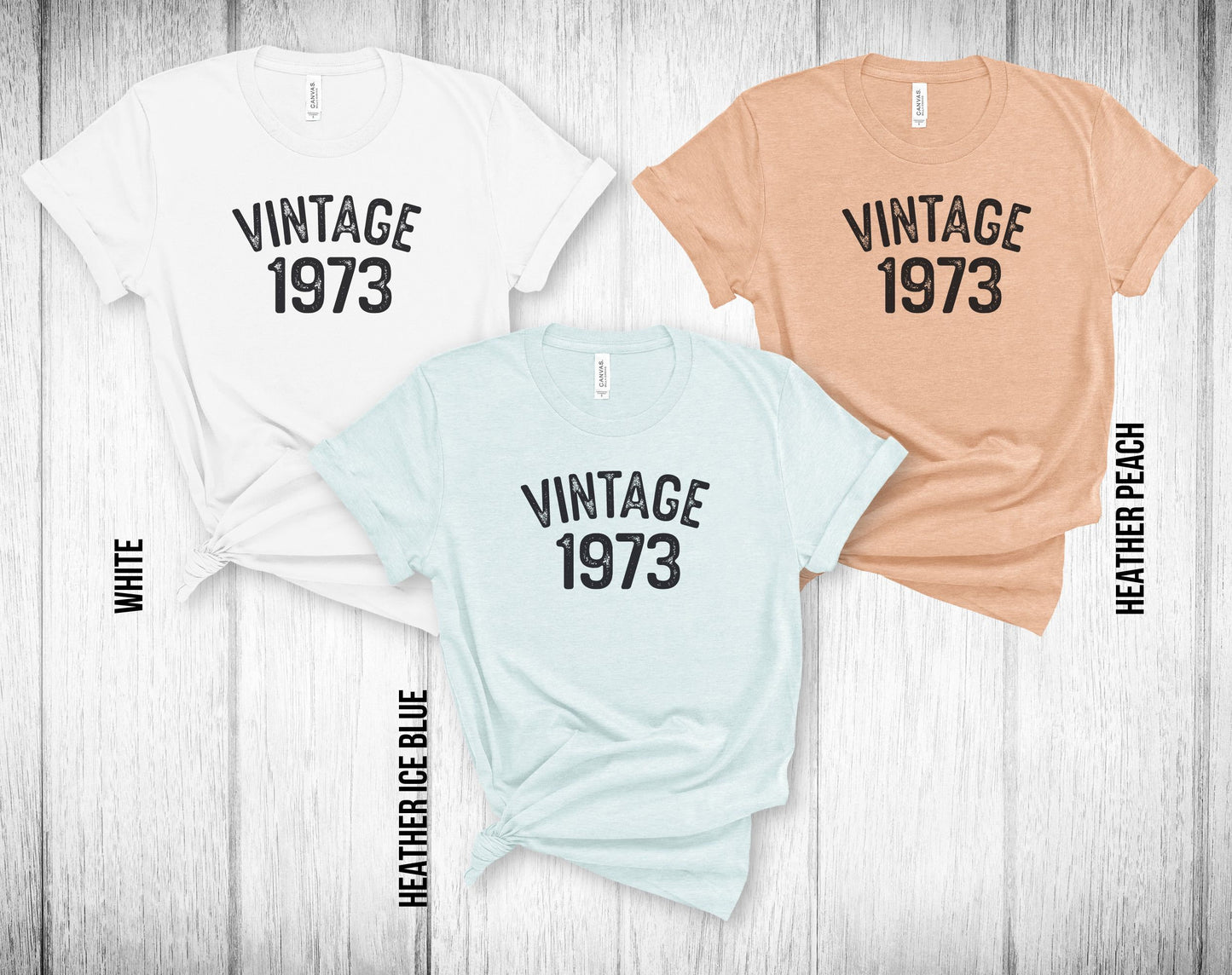 50th Birthday Unisex Tee - Vintage 1973