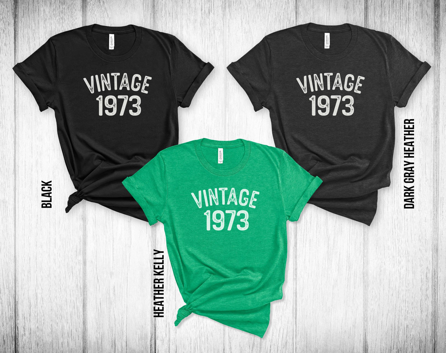 50th Birthday Unisex Tee - Vintage 1973