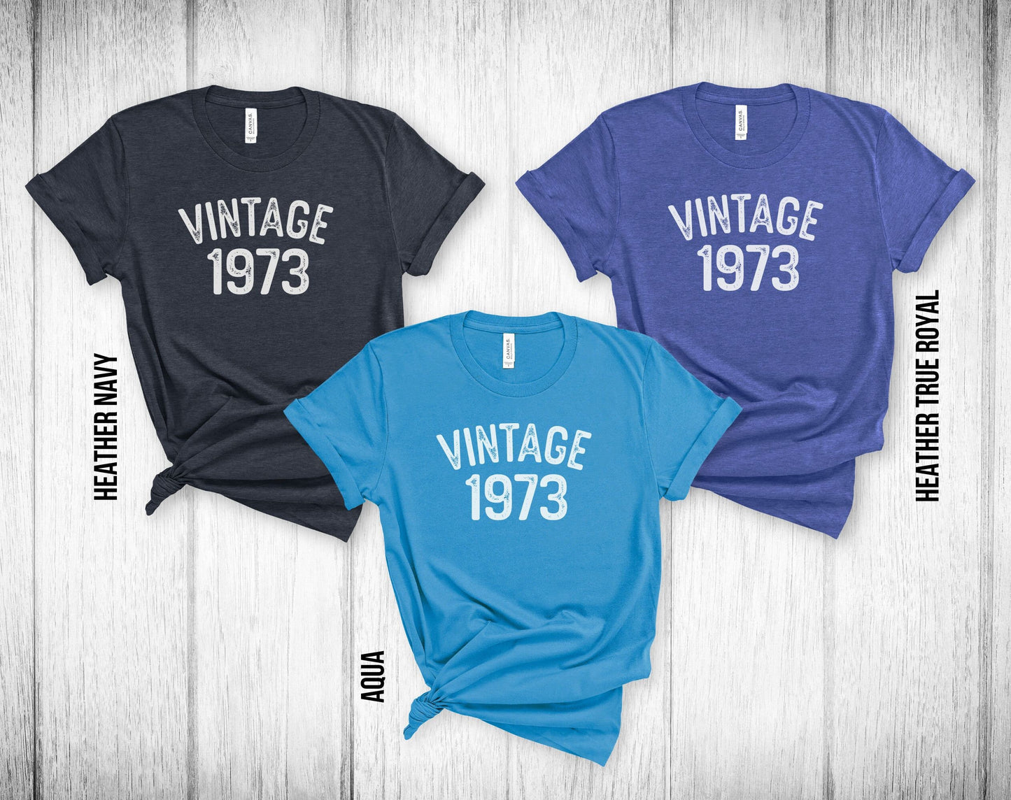 50th Birthday Unisex Tee - Vintage 1973