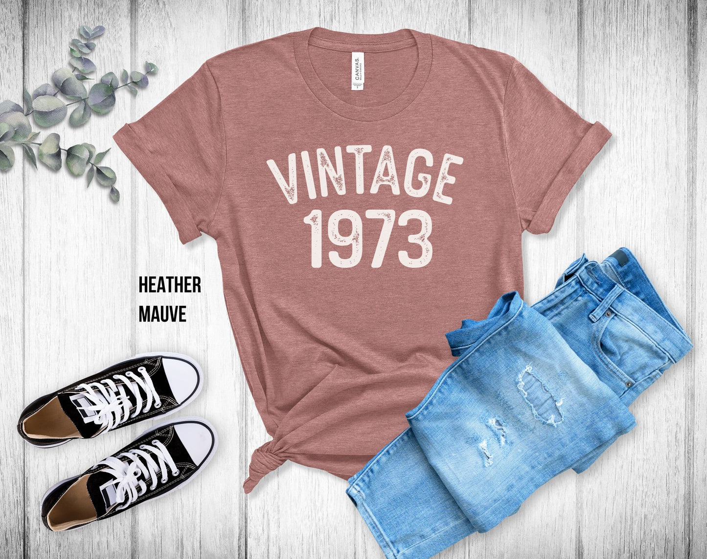 50th Birthday Unisex Tee - Vintage 1973