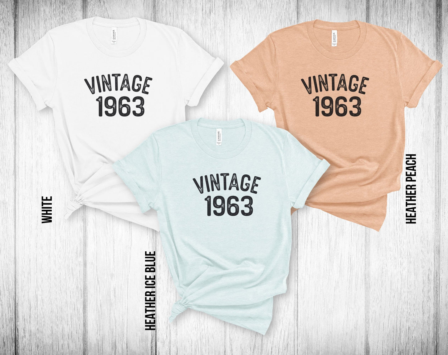 60th Birthday Unisex Tee - Vintage 1963