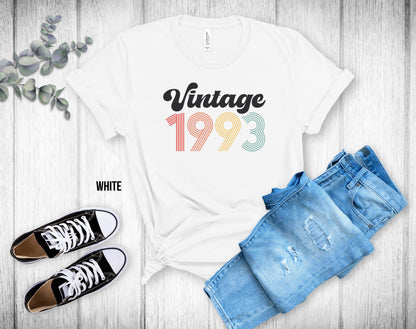 30th Birthday Unisex Tee - Vintage 1993