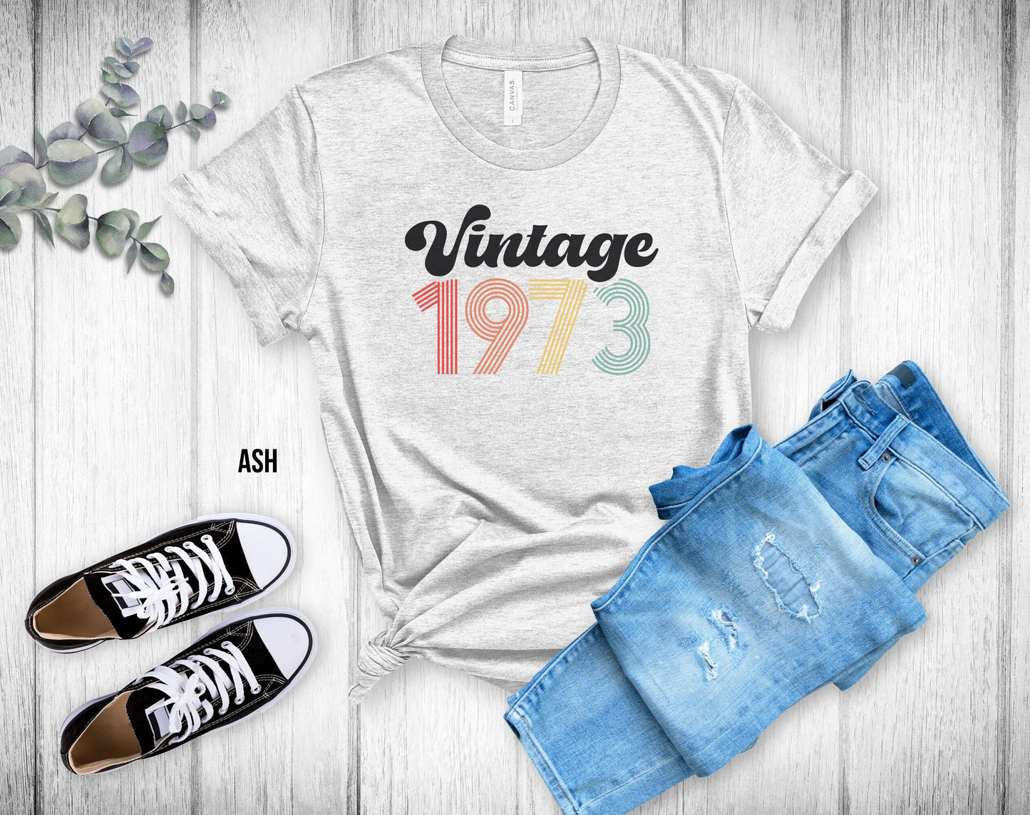 50th Birthday Unisex Tee - Vintage 1973