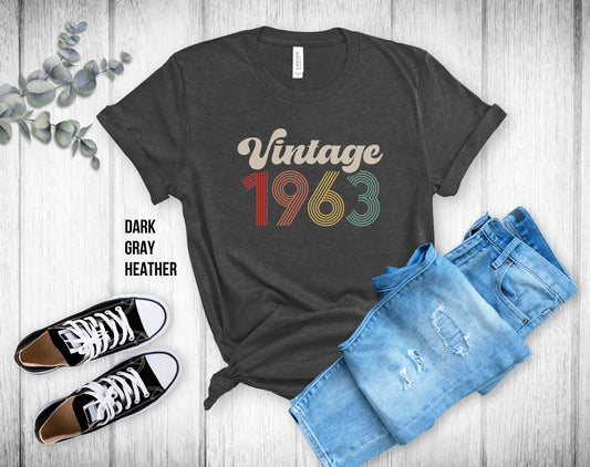 60th Birthday Unisex Tee - Vintage 1963