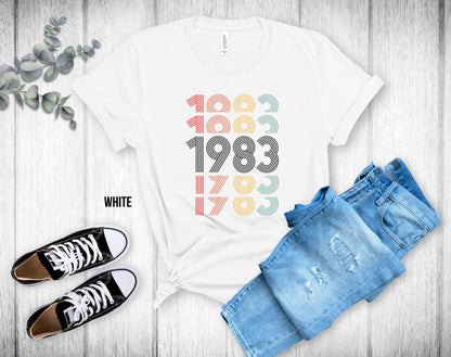 40th Birthday Unisex Tee - 1983