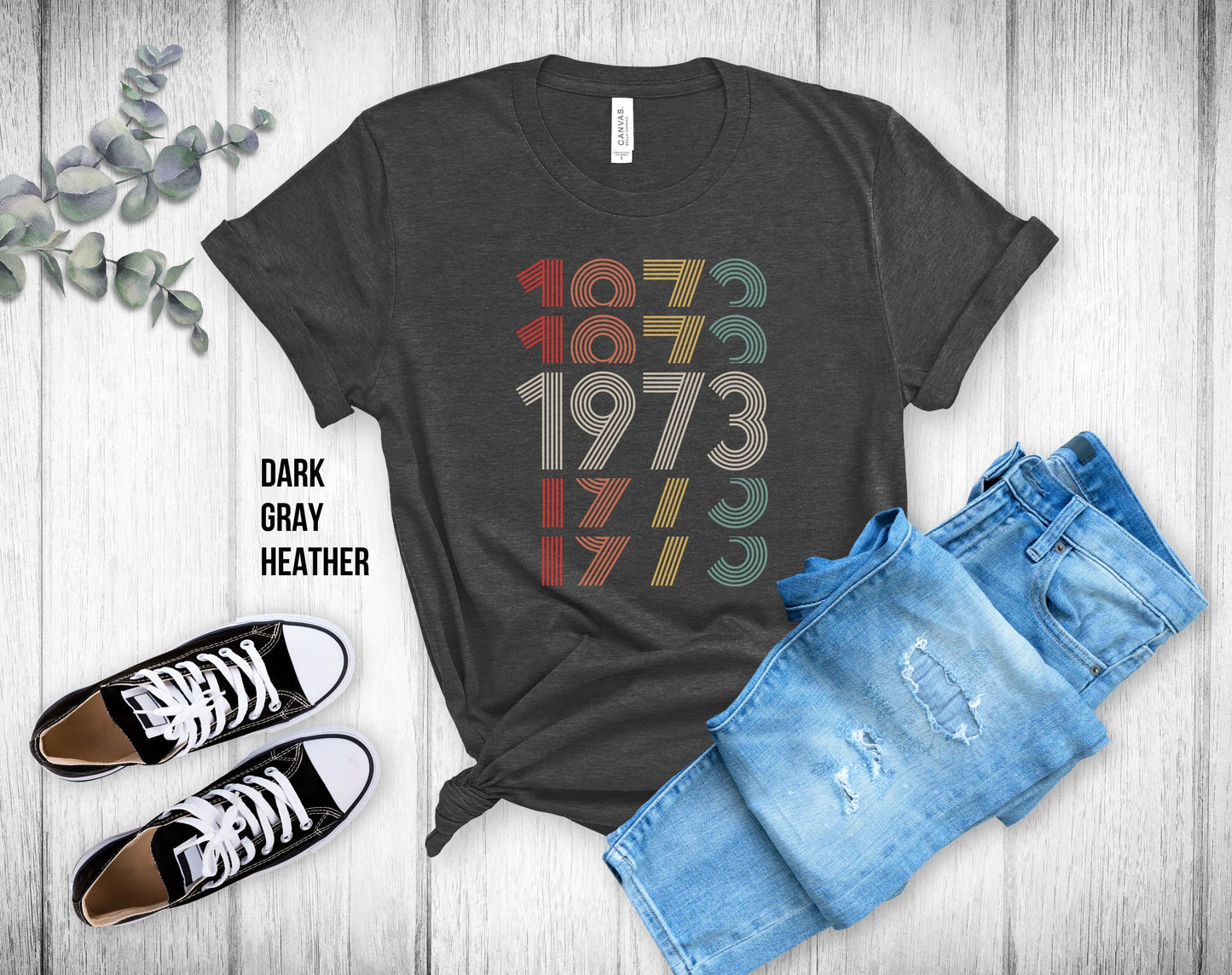 50th Birthday Unisex Tee - 1973 Shirt