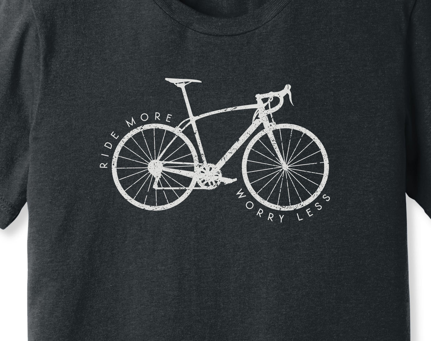 Ride More Worry Less Bike Shirt - Unisex Tee