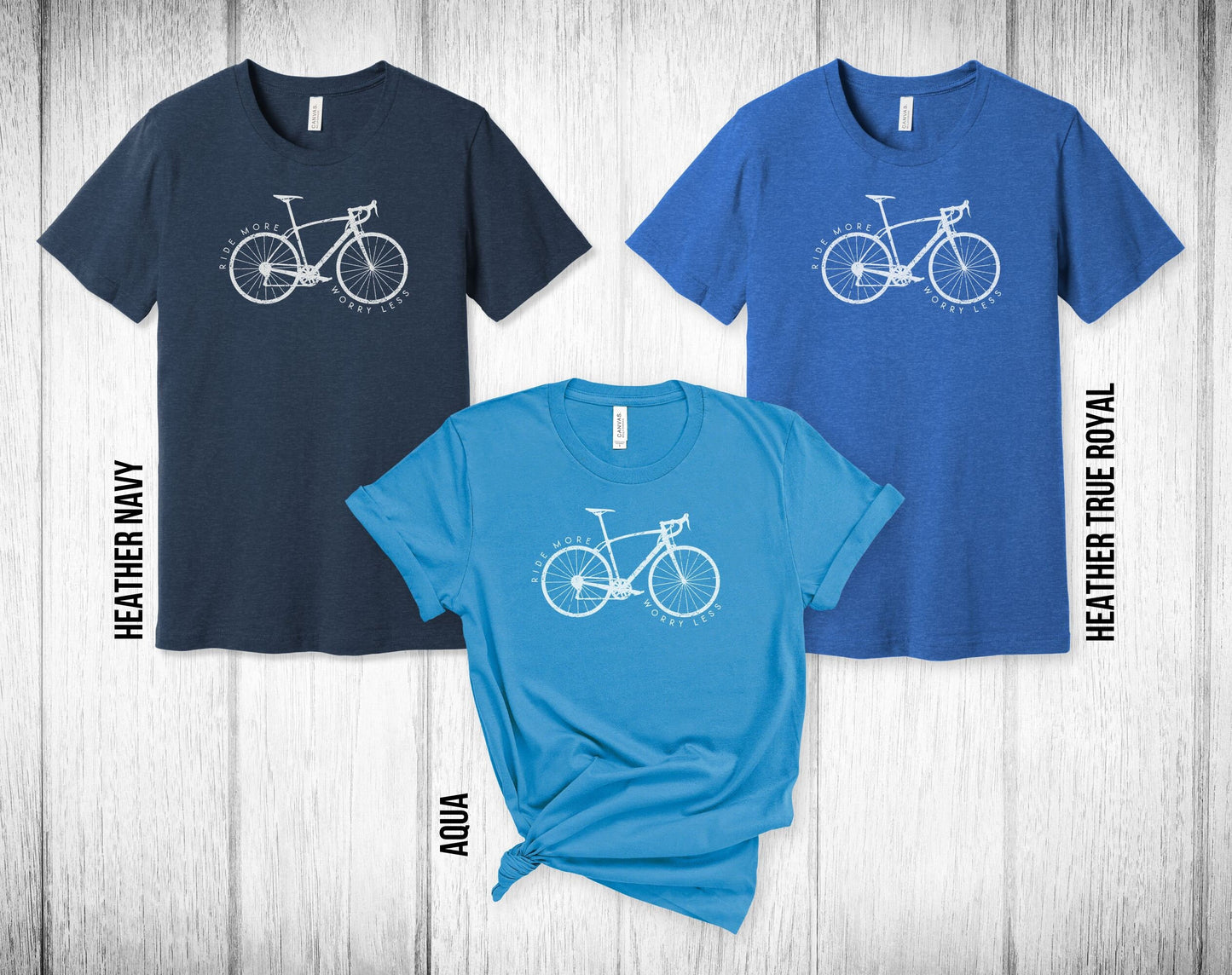 Ride More Worry Less Bike Shirt - Unisex Tee