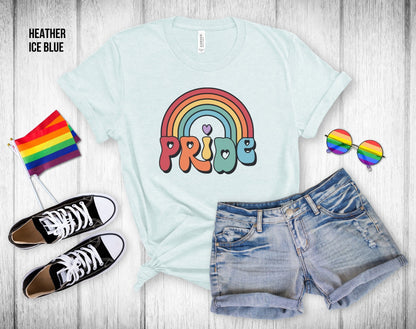 Retro Rainbow Gay Pride - Unisex Tee