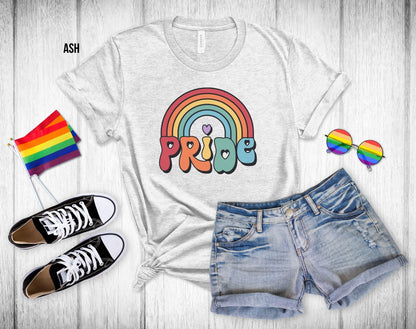 Retro Rainbow Gay Pride - Unisex Tee