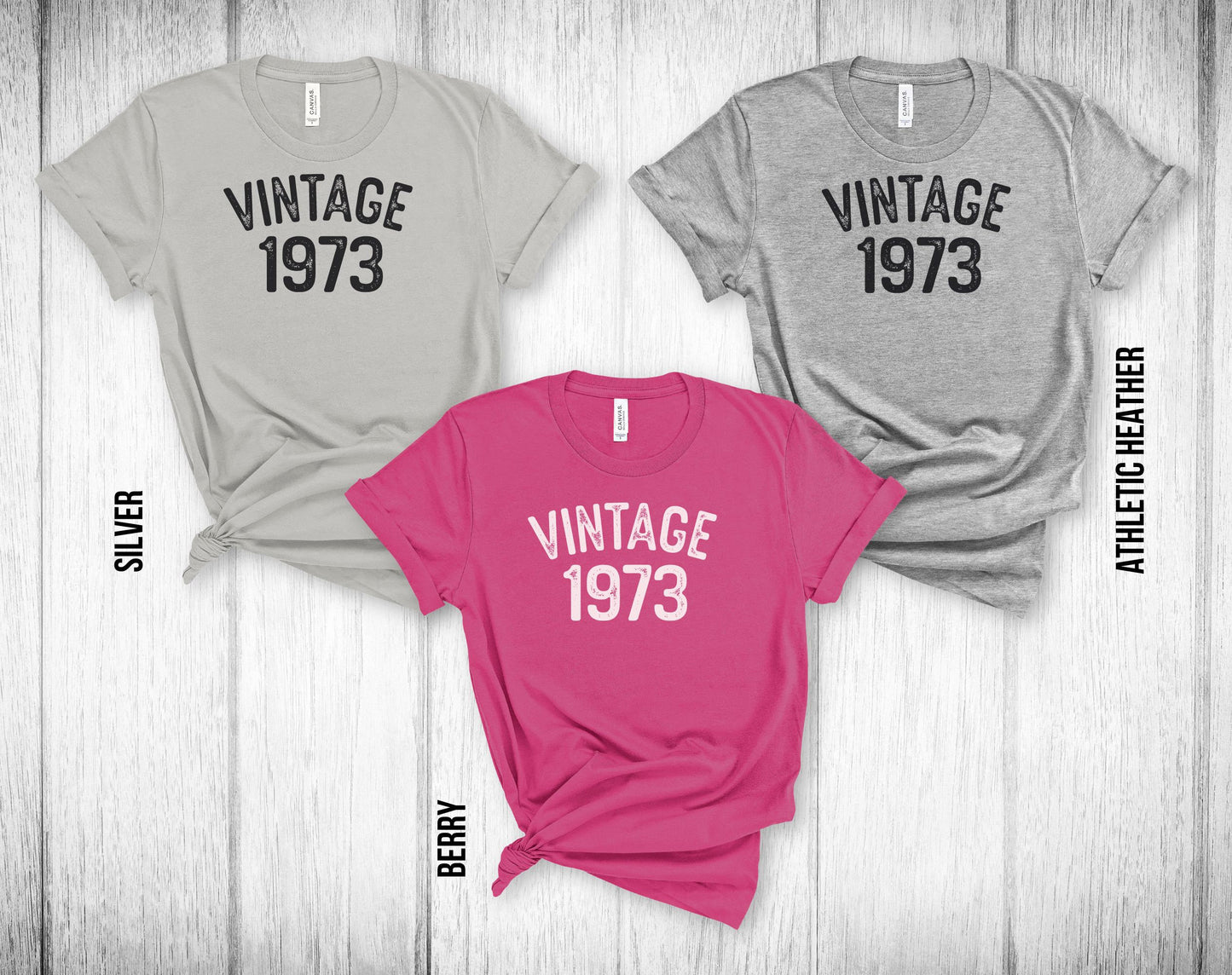 50th Birthday Unisex Tee - Vintage 1973