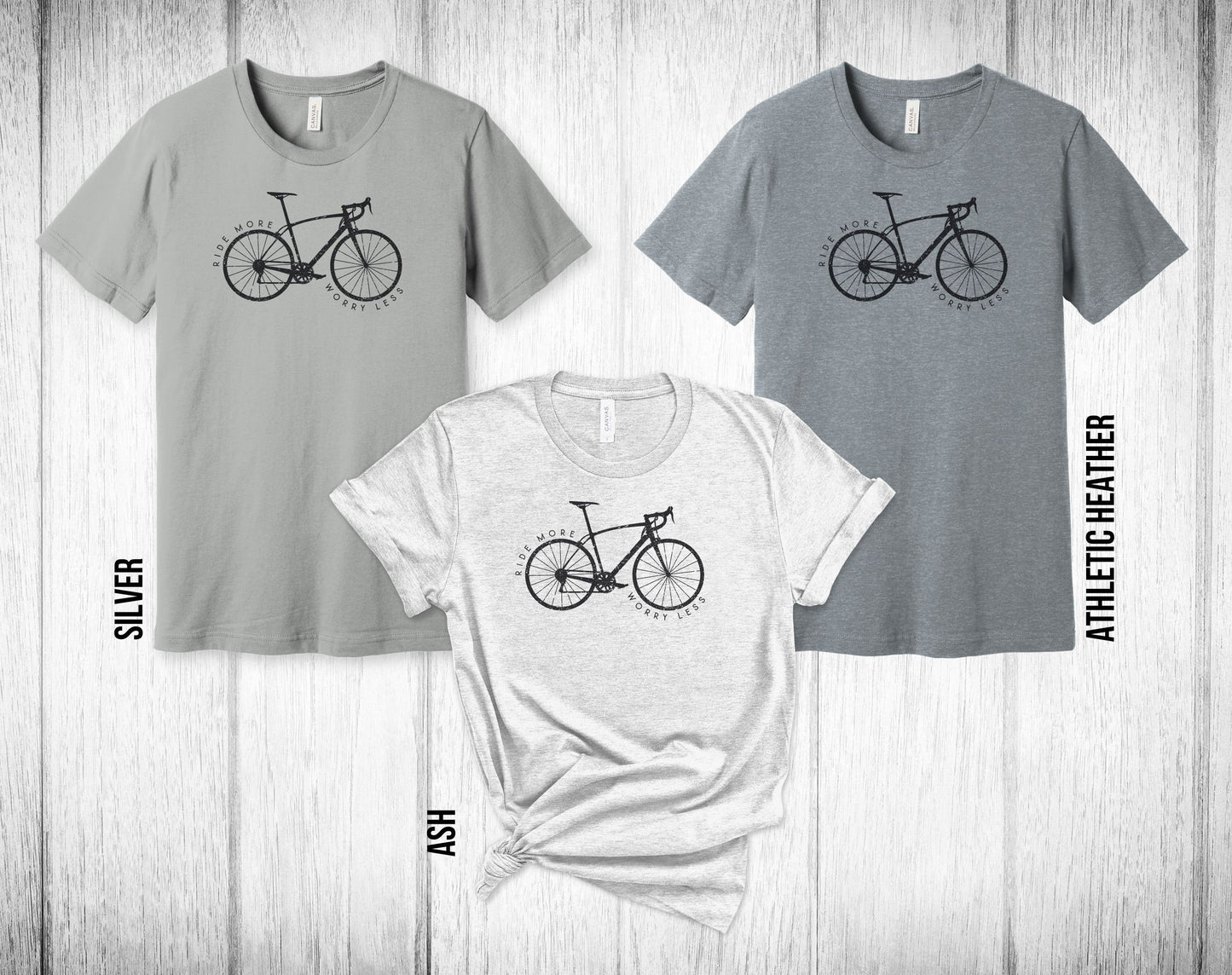 Ride More Worry Less Bike Shirt - Unisex Tee