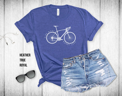 Ride More Worry Less Bike Shirt - Unisex Tee