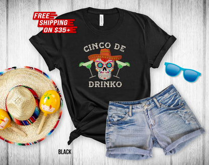 Cinco De Drinko Unisex Tee - Cinco De Mayo