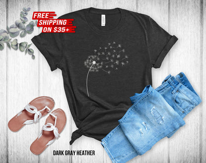 Blowing Dandelion Unisex Tee - Flower Shirt - Mother's Day Gift