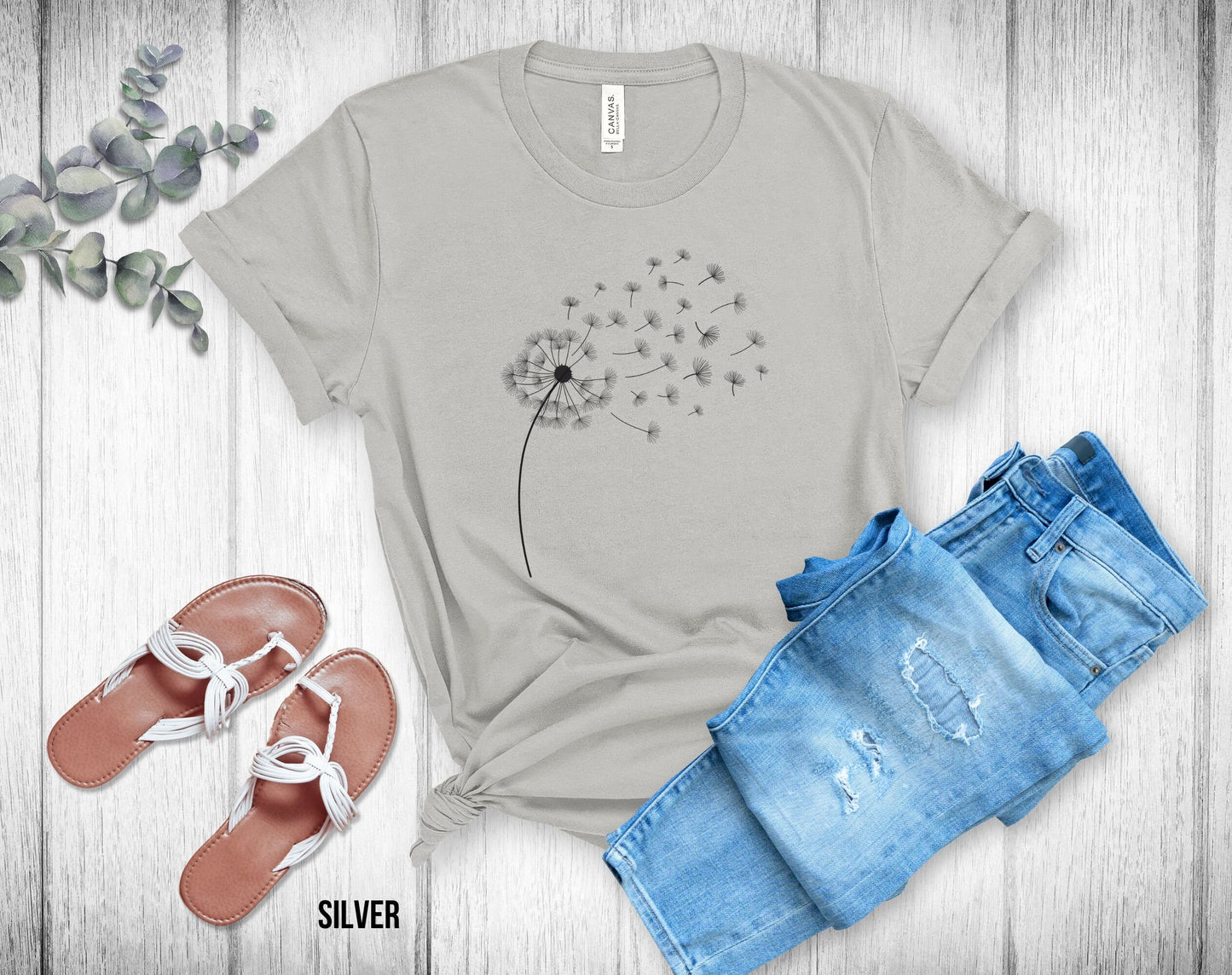 Blowing Dandelion Unisex Tee - Flower Shirt - Mother's Day Gift