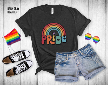 Retro Rainbow Gay Pride - Unisex Tee