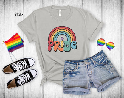 Retro Rainbow Gay Pride - Unisex Tee