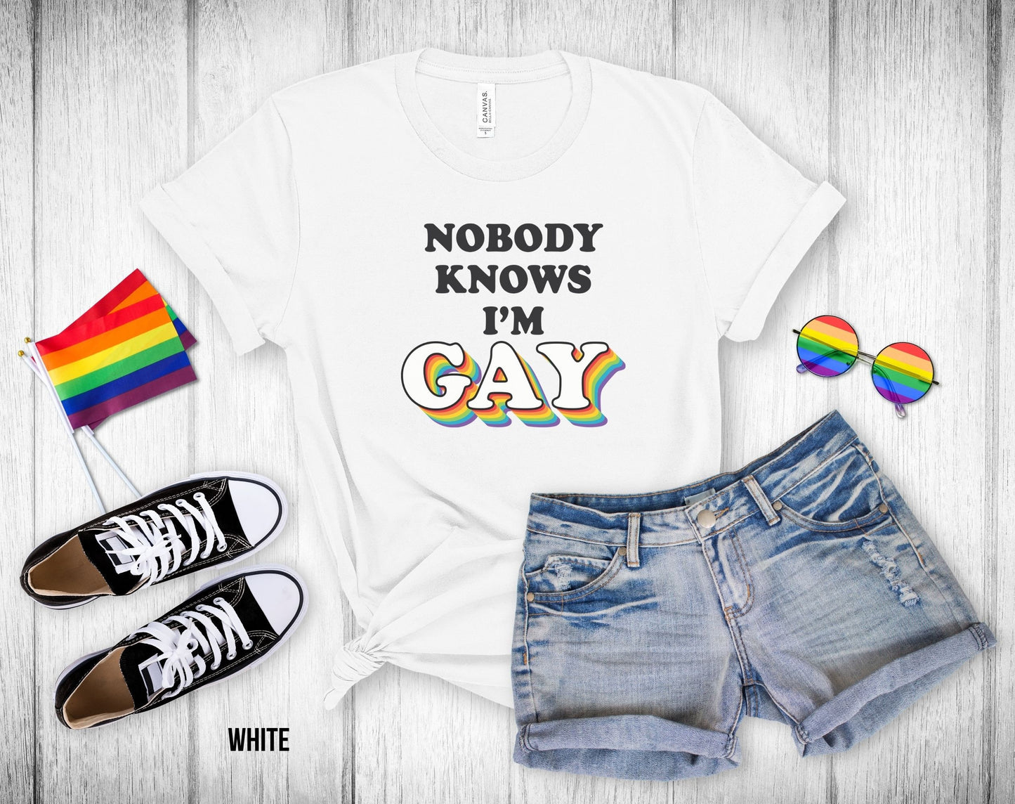 Nobody Knows I'm Gay - Unisex Tee